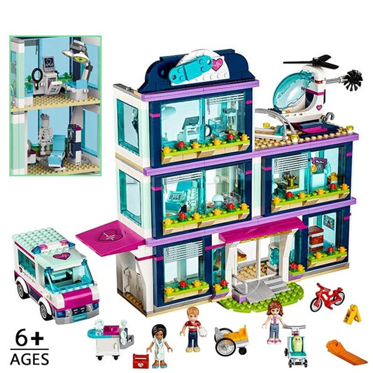 Friends City Heartlake Hospital Ambulance Building Blocks