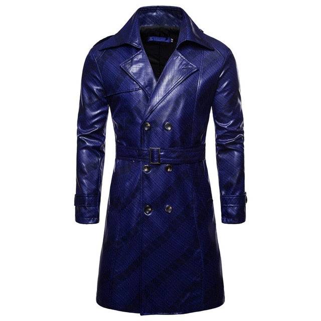 Spring Autumn Double-breasted Long Style Trench Coat Male Clothing - Top Sale Item