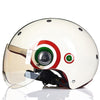 Motorcycle Half Face Helmets Vintage Motocross Electric Bicycle Safety