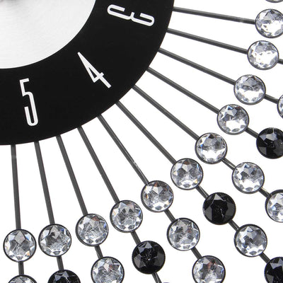 Luxury Diamond Crystal Sunburst Wall Clock