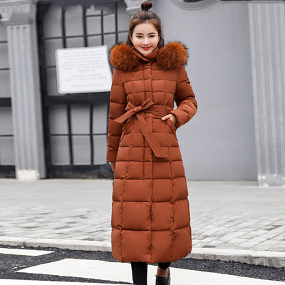 Winter Jacket Cotton Padded Warm Thicken Ladies Coat Long Coats Parka Womens Jackets