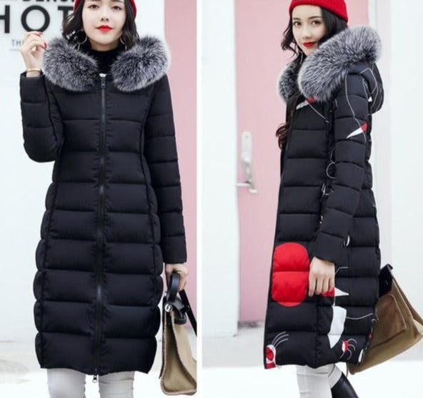 Winter Coats For Women Fur Hooded Long Parka