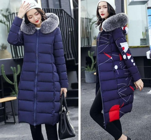 Winter Coats For Women Fur Hooded Long Parka