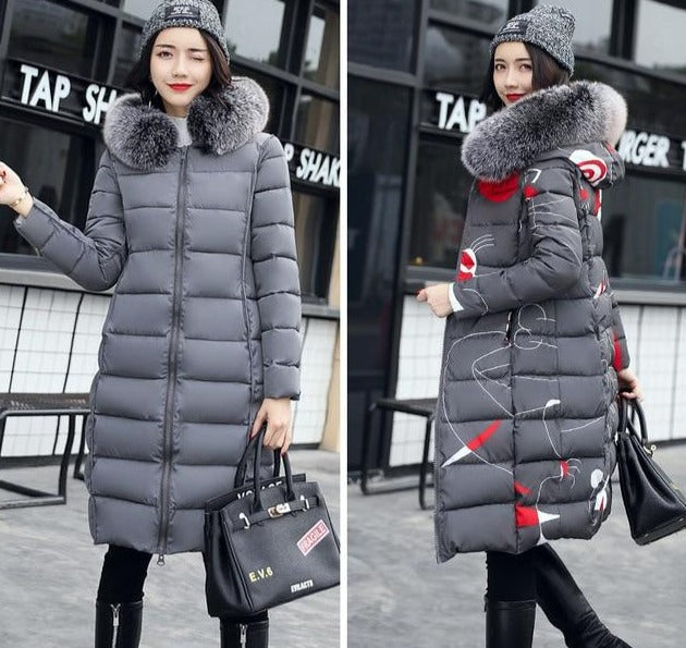 Winter Coats For Women Fur Hooded Long Parka